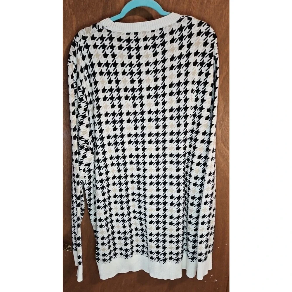 Shaquille O'Neal XLG Big‎ & Tall XXL Crew Pullover 2XL Sweater Houndstooth *EUC*